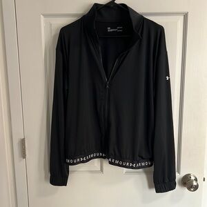 under armour thin black jacket